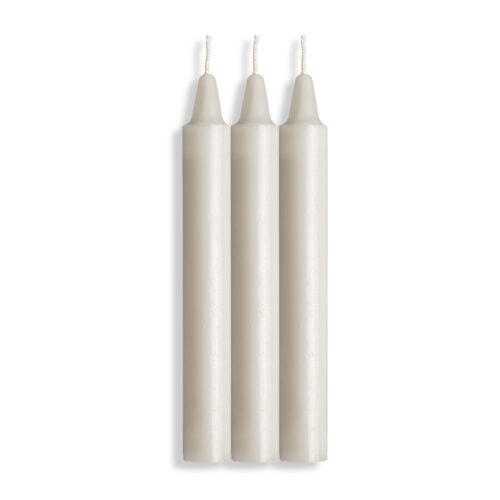 Drip Pillar Candles White