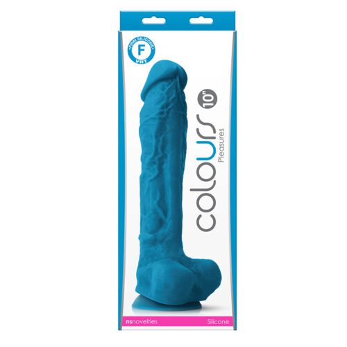 Colours Pleasures 10” Dildo Blue