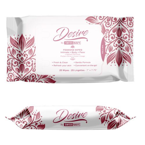 Desire Feminine Wipes 25 Wipes per Pack