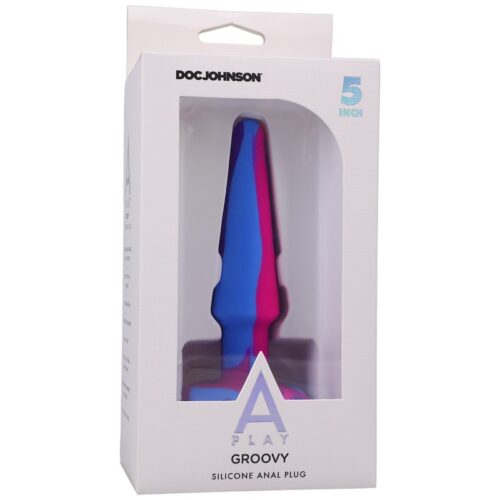 A-Play Groovy 5” Anal Plug Berry 1