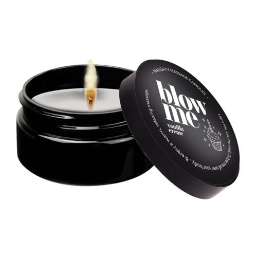 2 oz Massage Candle “Blow Me” Vanilla Crème 1