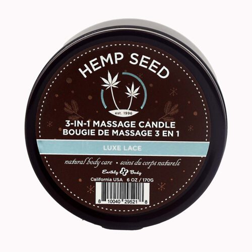 3 in 1  Round Tin Massage Candle 6.8 oz. Luxe Lace