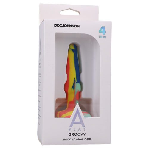 A-Play Groovy 4” Anal Plug Sunrise 1