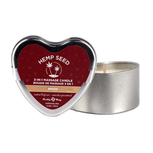 Valentine’s Day Heart Tin Massage Candle Spoon