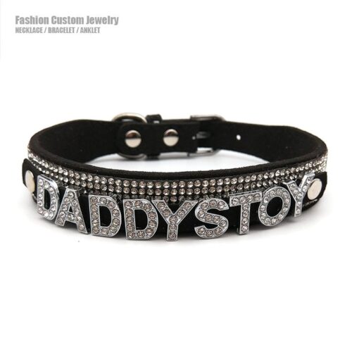 Sexy Diamante Choker with Custom Lettering 1