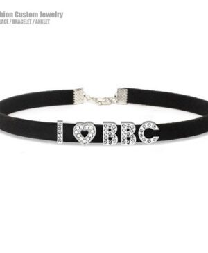 Rhinestone I Love BBC Choker 1