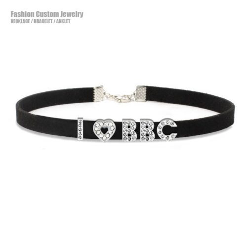 Rhinestone I Love BBC Choker 1