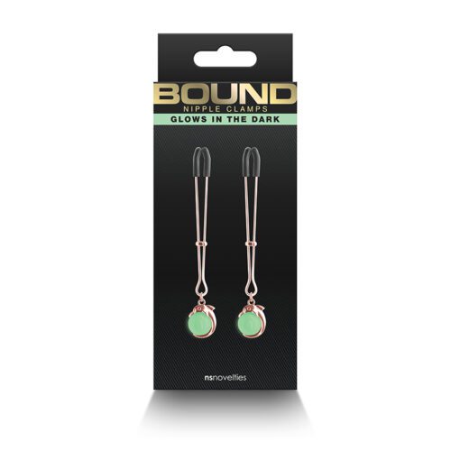 Bound Nipple Clamps - G1 Rose Gold GID