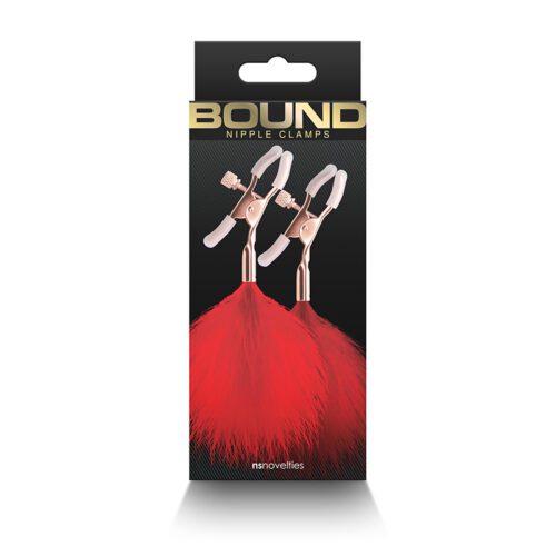 Bound Nipple Clamps - F1 - Red Feather