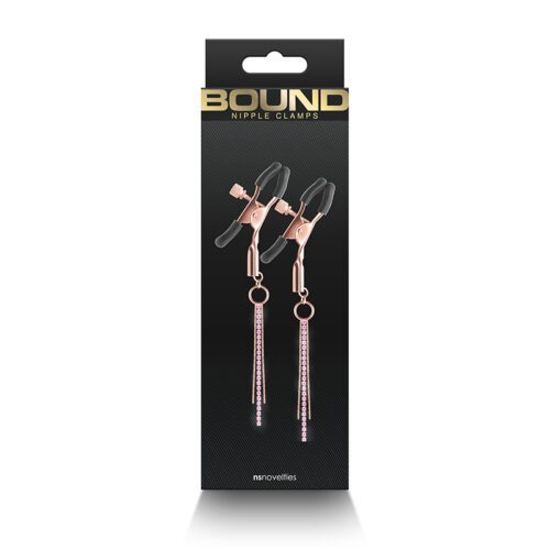 Bound Nipple Clamps - D3 - Rose Gold