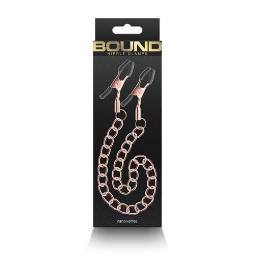 Bound Nipple Clamps - DC2 - Rose Gold