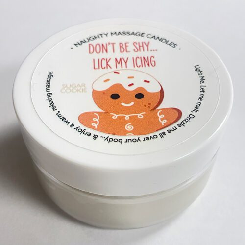 1.7 oz Massage Candle “Lick My Icing” Sugar Cookie