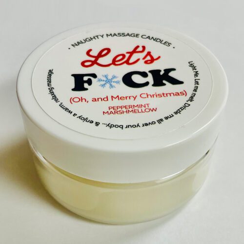 1.7 oz Massage Candle “Let’s F*ck” Peppermint Marshmallow