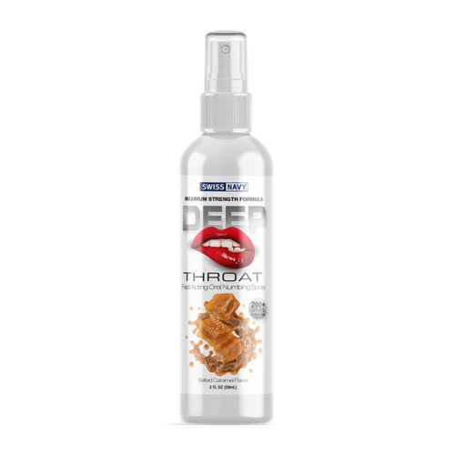 2 oz. Swiss Navy Deep Throat Spray Salted Caramel