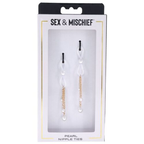 S&M Pearl Nipple Ties