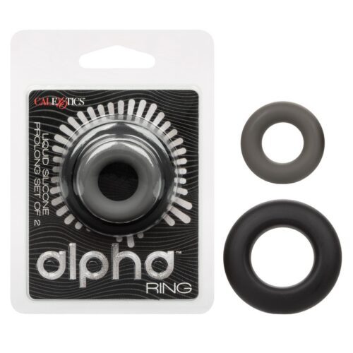 Alpha Liquid Silicone Prolong Ring Set of 2