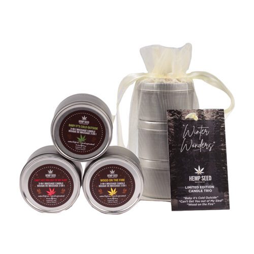 Holiday Trio (3) 2 oz. Massage Candles