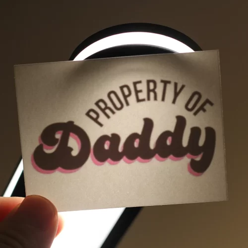 Property of Daddy Temporary Tattoo