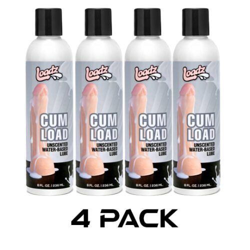 Cum Load Unscented Water-Based Semen Lube- 8oz - 4 Pack 1