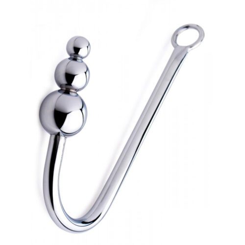 Beaded Metal Anal Hook 1