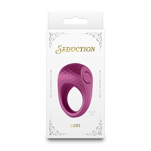 Seduction Levi Cock Ring Metallic Burgundy 1