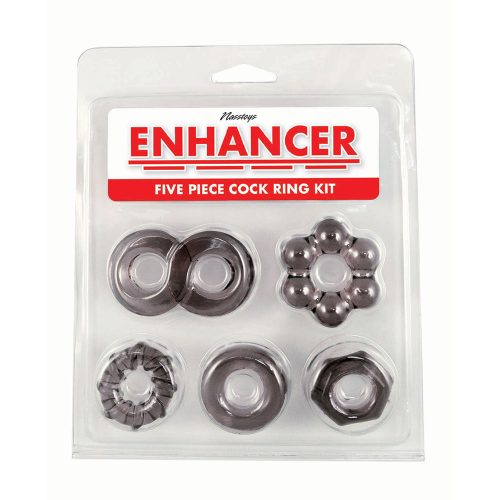 Enhancer 5 Piece Cockring Set Black