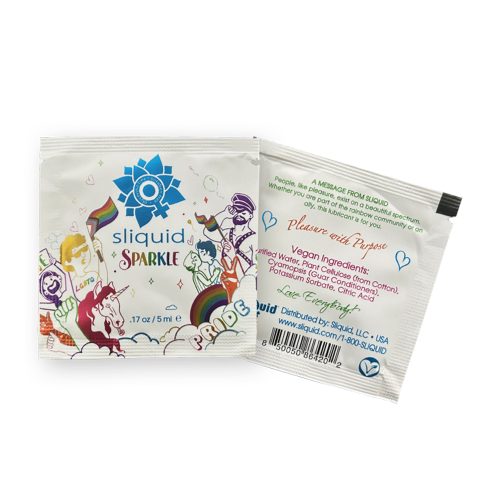 .17 oz Sliquid Sparkle Pride Lube Pillow Pac (Each)